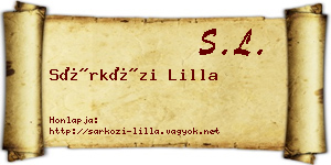 Sárközi Lilla névjegykártya